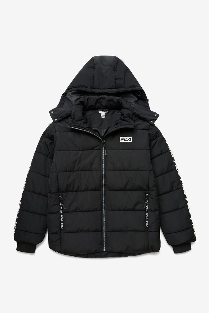 Jachete Fila Barbati Negrii Pace Puffer YQSJ-80193